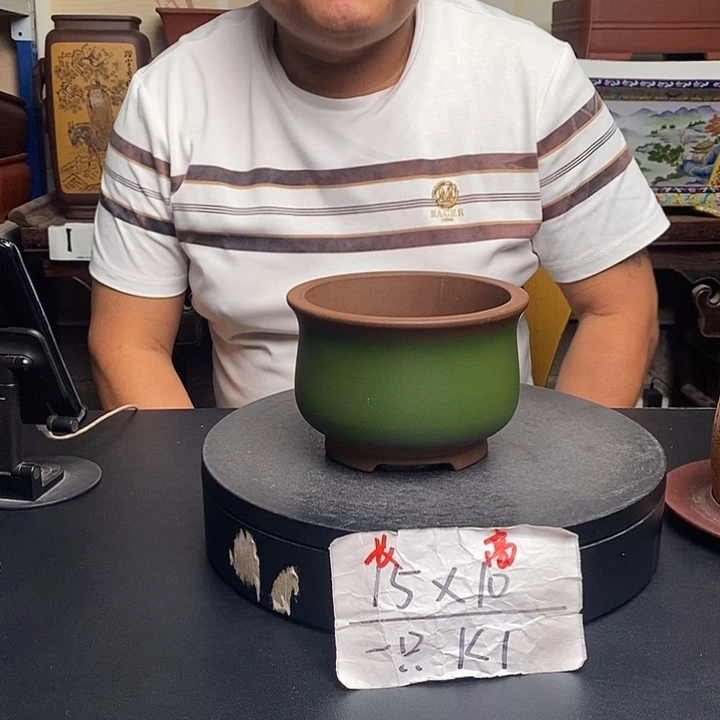 紫砂花盆货号一只K1