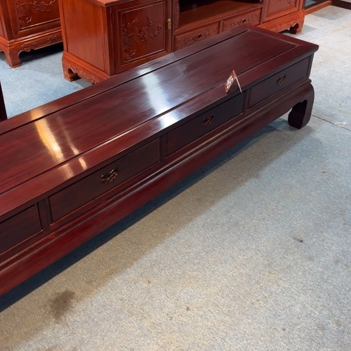 零***点书柜黑酸枝木类黑金檀电视柜