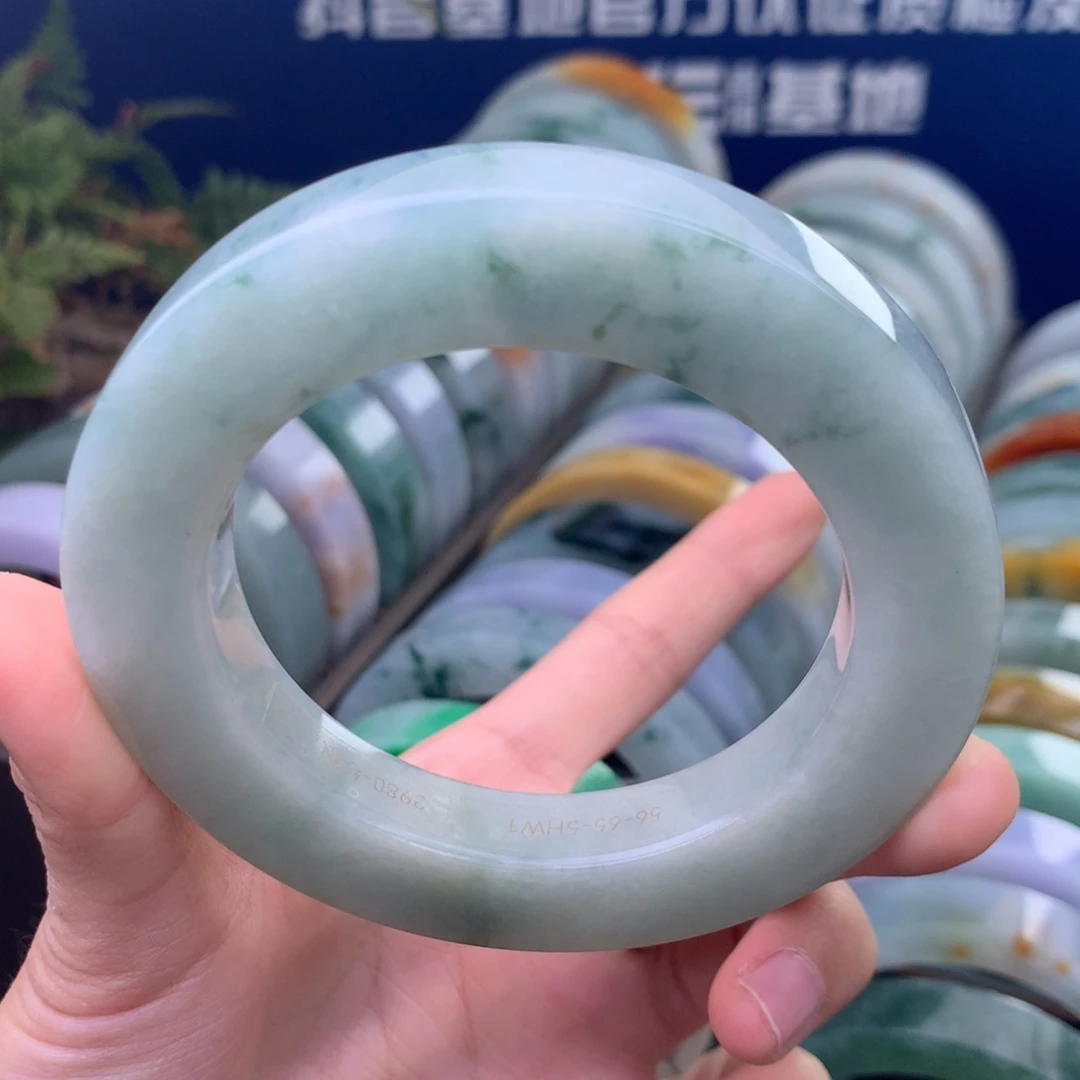 定制翡翠未镶嵌手镯定制不退不换