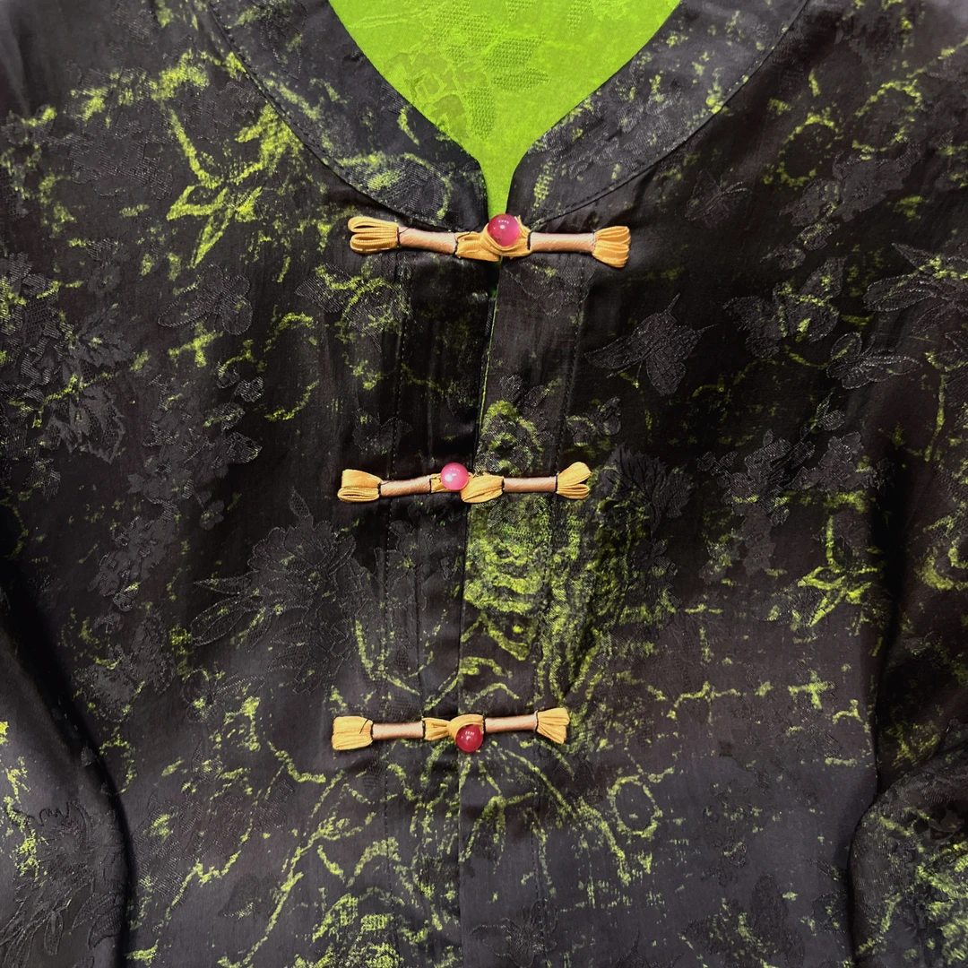 825【巧姐专属】新款气质网红中国风水墨重磅外套