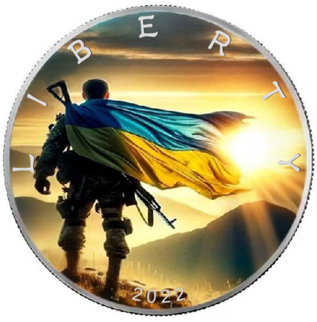 乌克兰纪念章（海军部队）Liberty5cm直径一枚（锌合金材质）