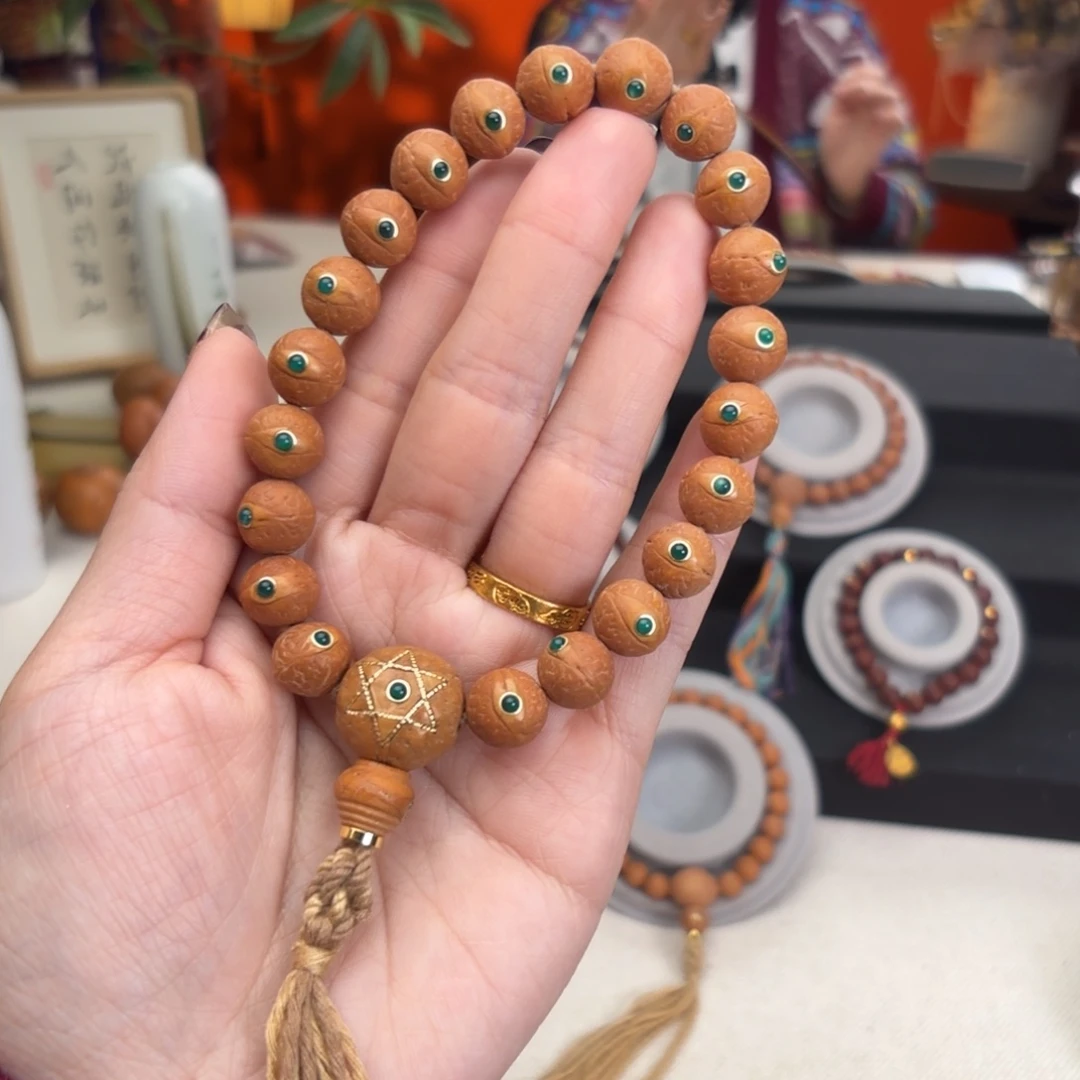 凤眼菩提吊坠11毫米铁籽单圈玛n