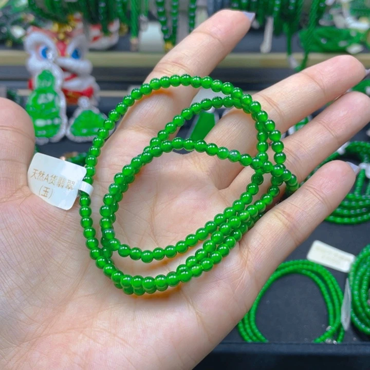 翡翠未镶嵌颈饰高货项链4