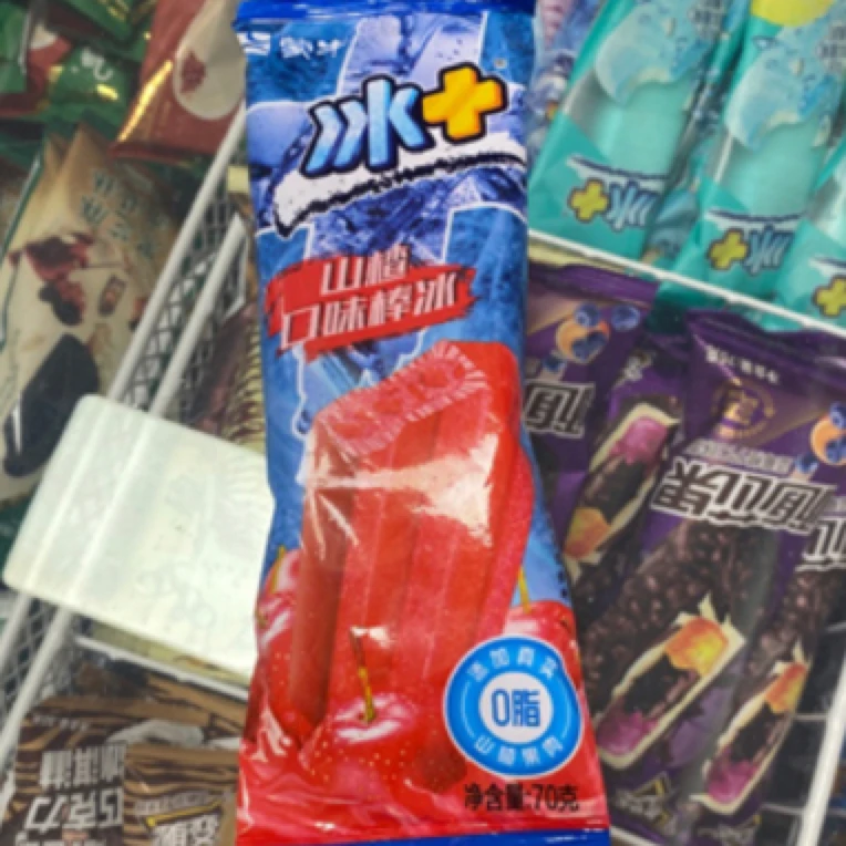 蒙牛冰+山楂口味棒冰网红雪糕
