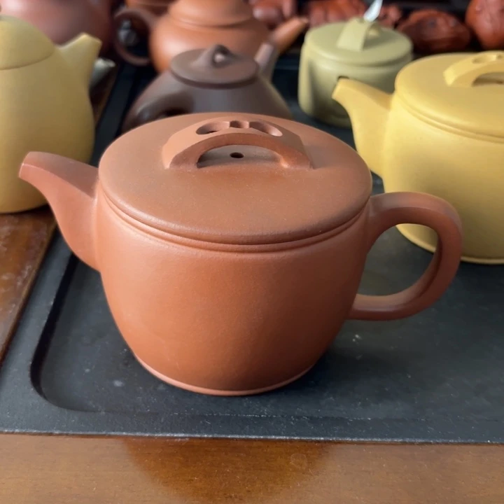 茶杯紫砂紫泥汉瓦350c c