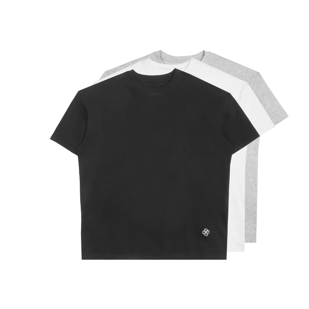 GTAL美式轻量化索罗娜短袖刺绣纯色T恤春夏吸湿速干圆领运动上衣