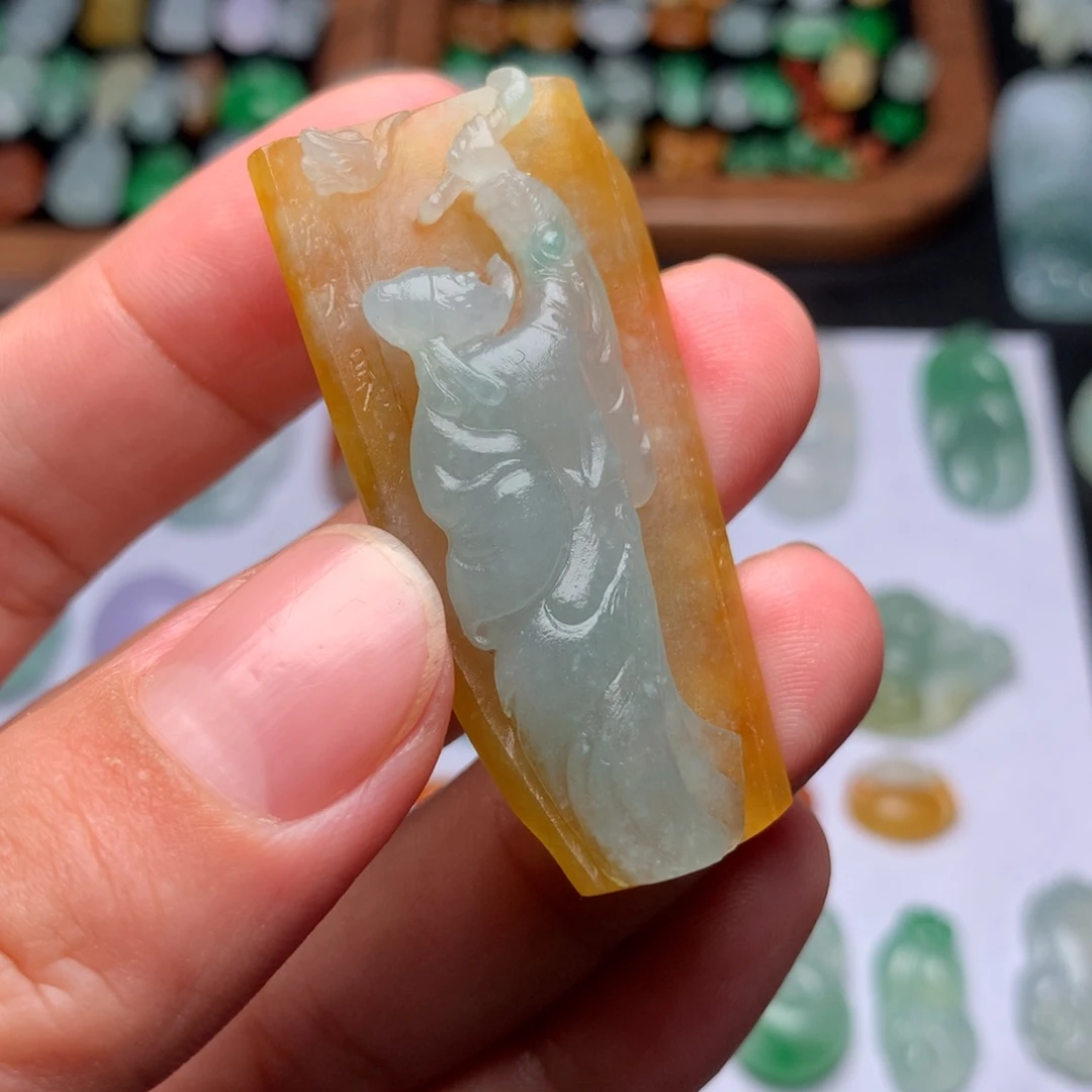 未镶嵌定制翡翠李白