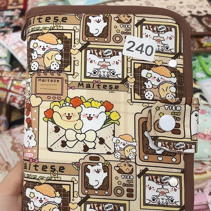 A6双环布艺活页本