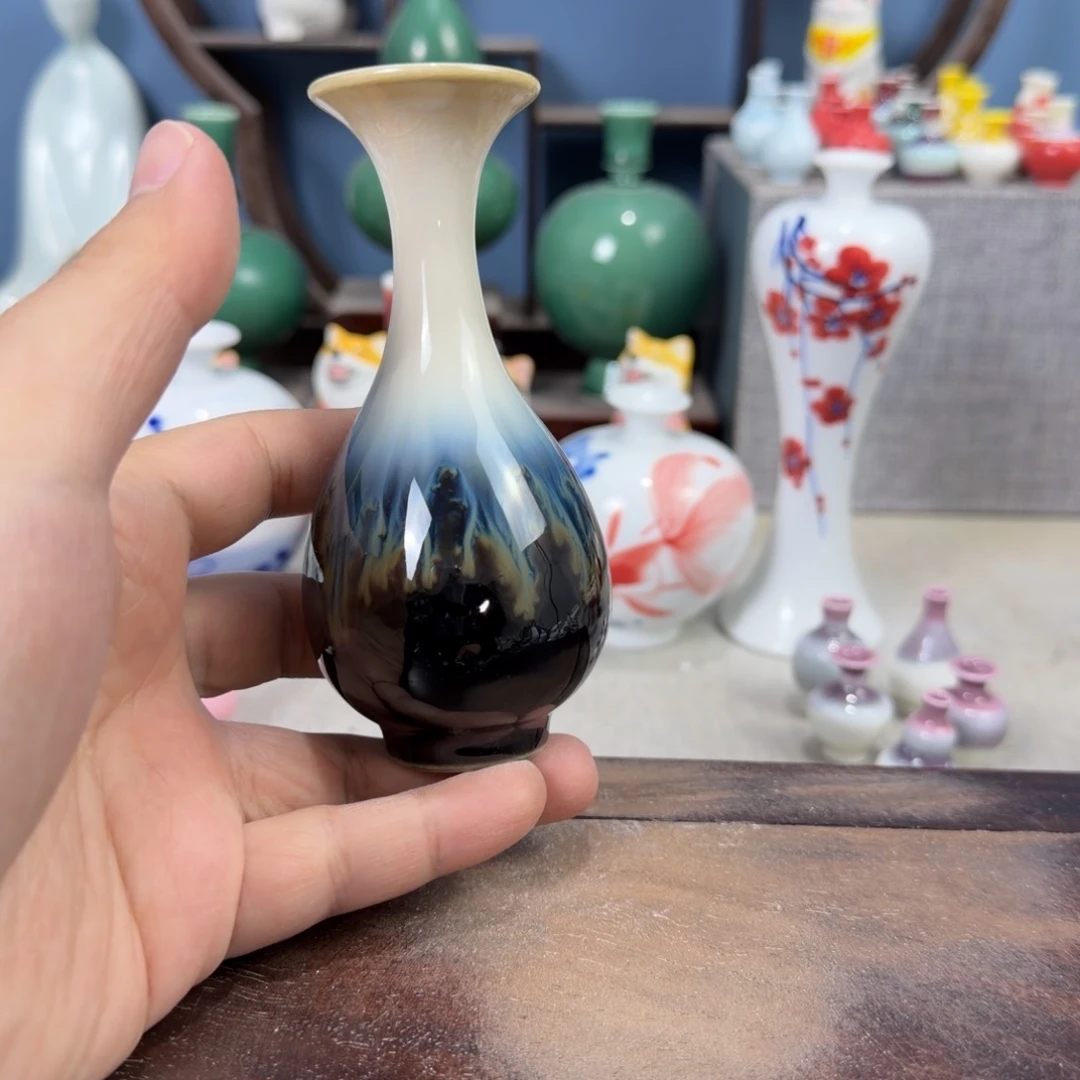 陶瓷手工小花器摆件