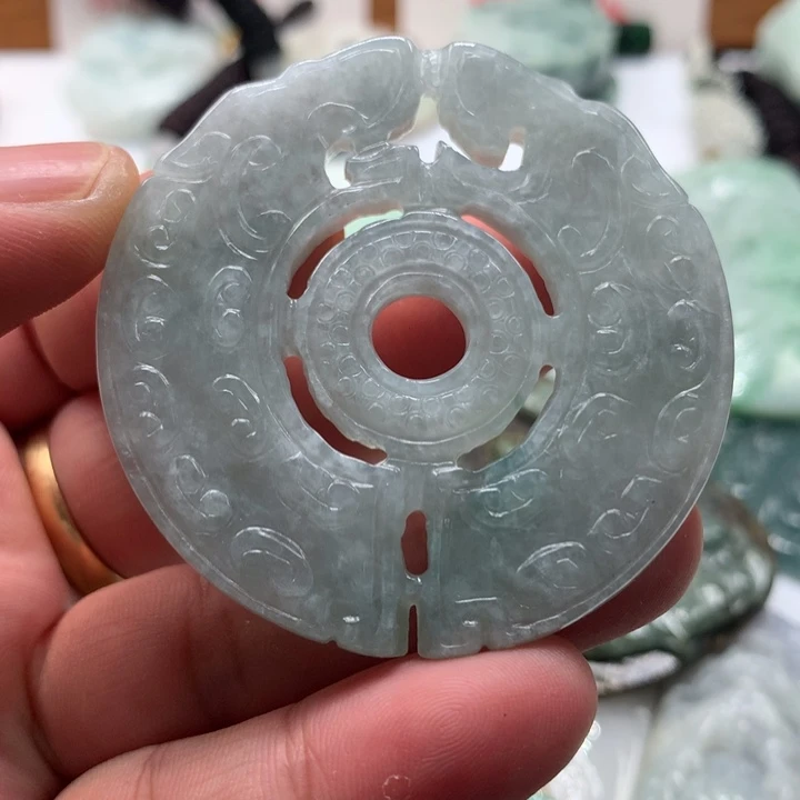 颈饰未镶嵌翡翠保真天然a货翡翠