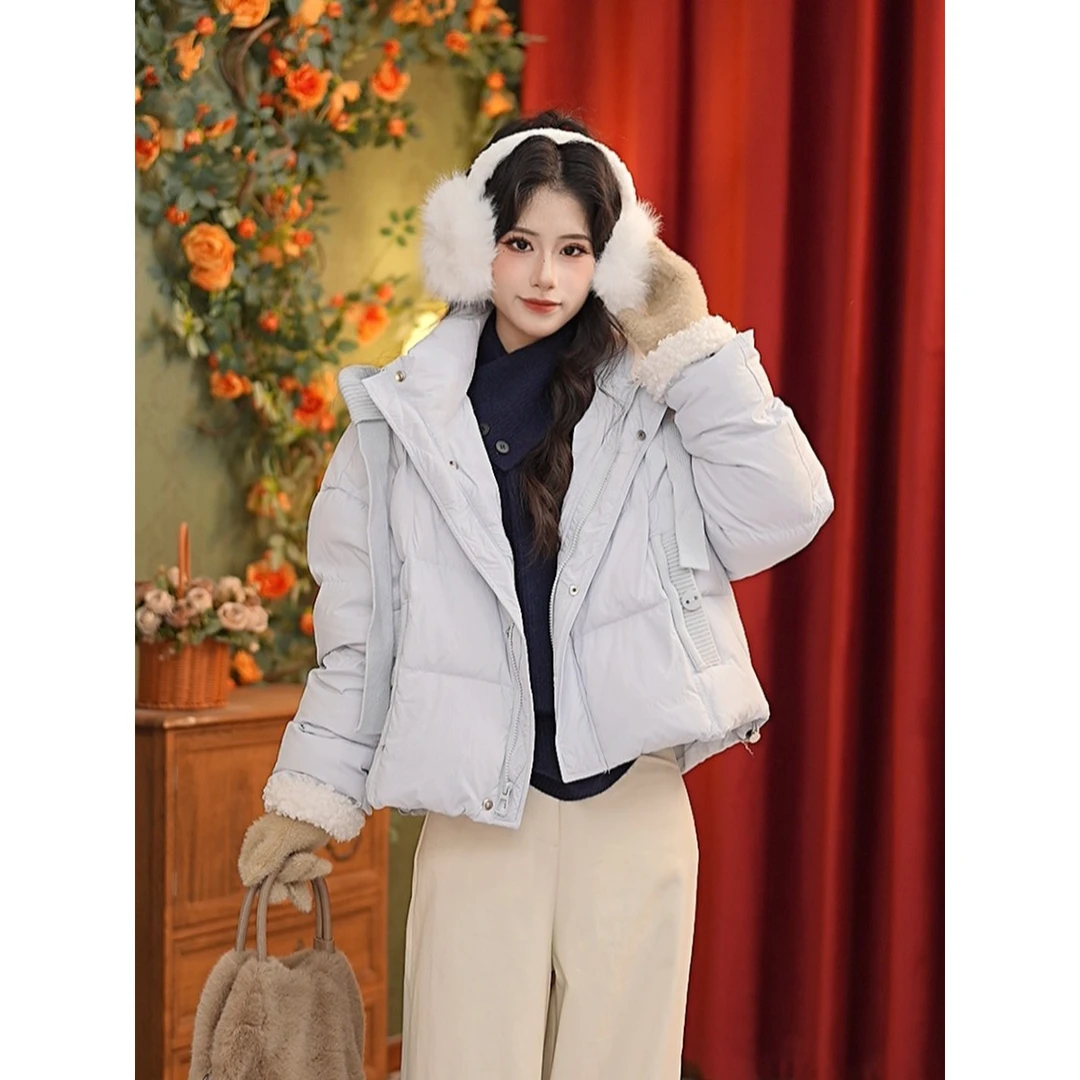 婉儿【南理】25年秋冬季新款简约小众显瘦减龄90绒外套#K10191