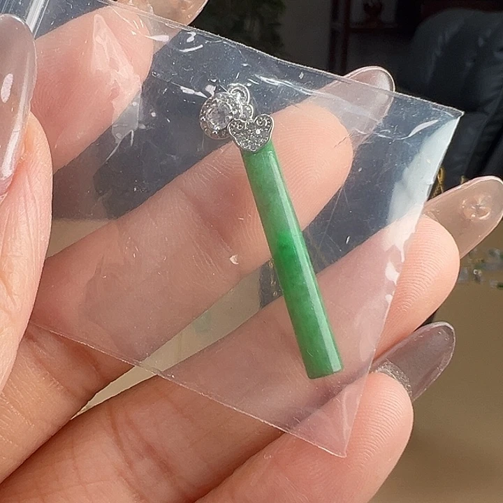 翡翠银S925镶嵌颈饰吊坠6