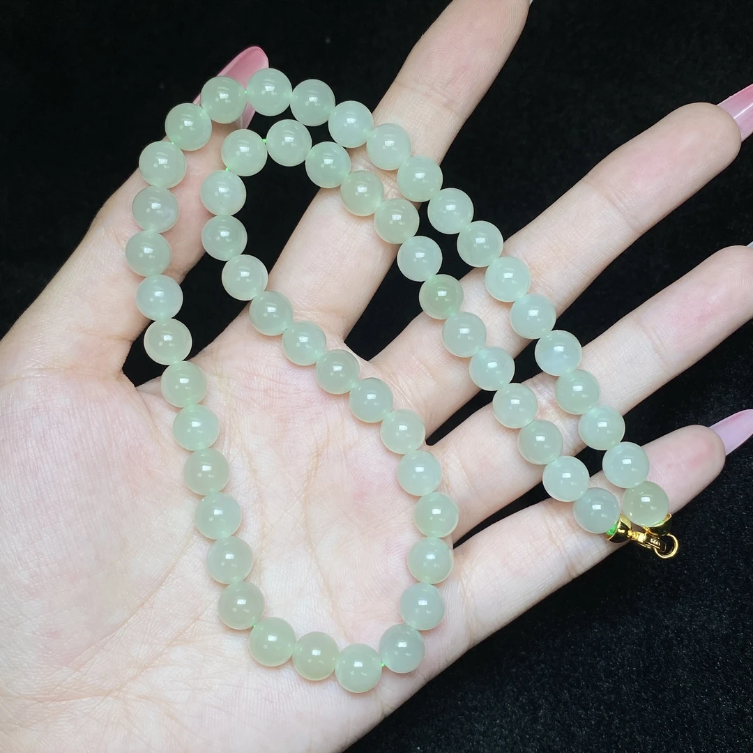 【小北严选】和田玉圆珠项链约7.5mm+【多样性发一件】-AH10X965