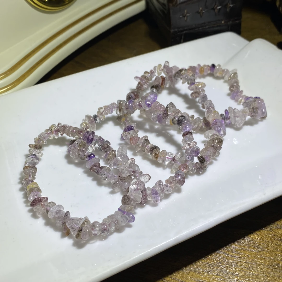 天然超七三轮骨干水晶手链随形-多样性发其一C275