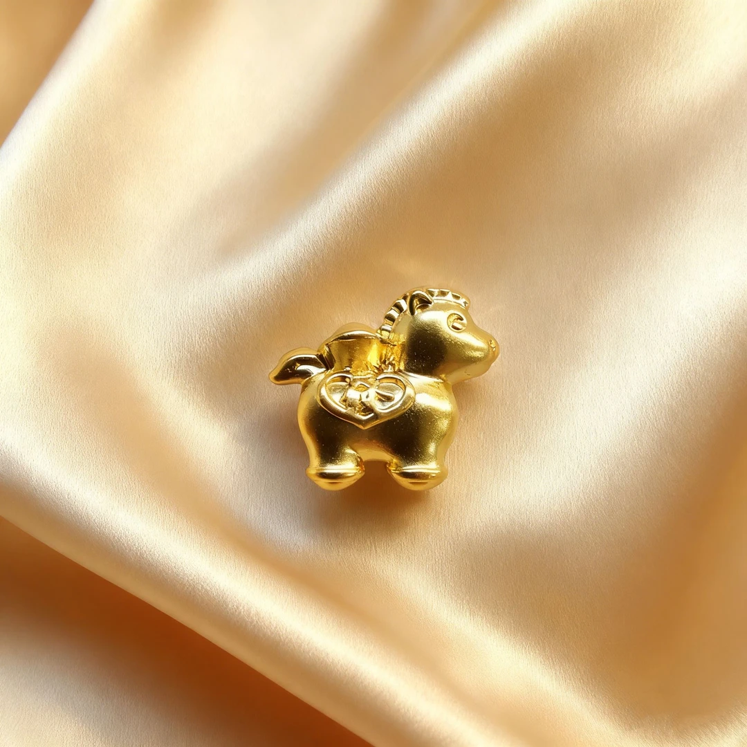 【黄金】足金999马上发财 中穿 5D工艺CY277