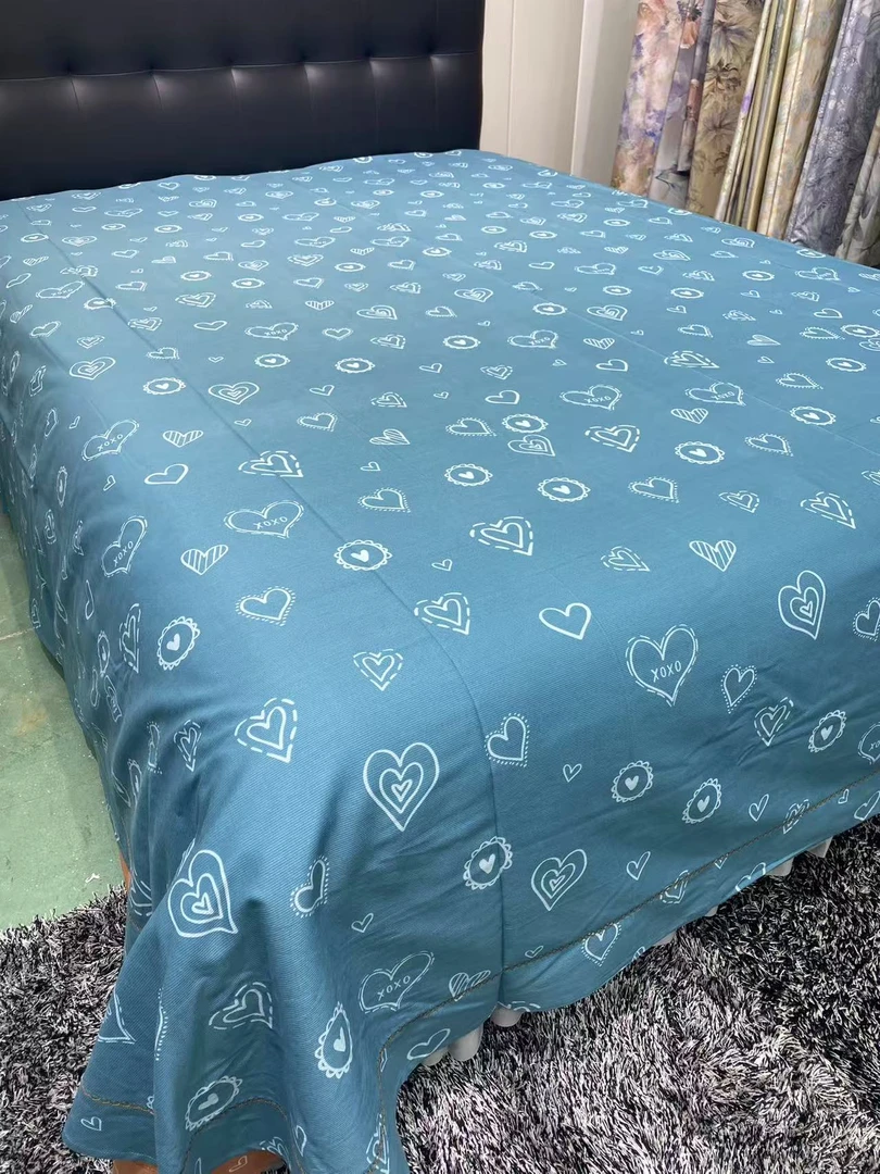 【全棉床单】100%棉加厚牙签棉高支高密印花全棉床单圆角工艺款