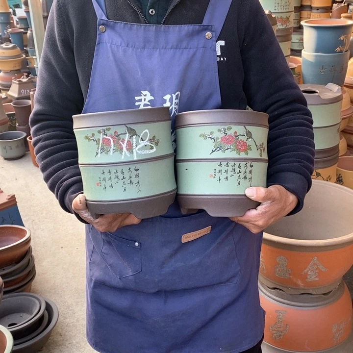 紫砂花盆紫砂花盆