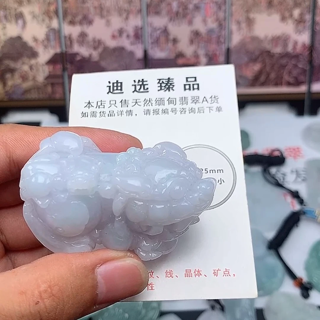 翡翠未镶嵌颈饰貔貅