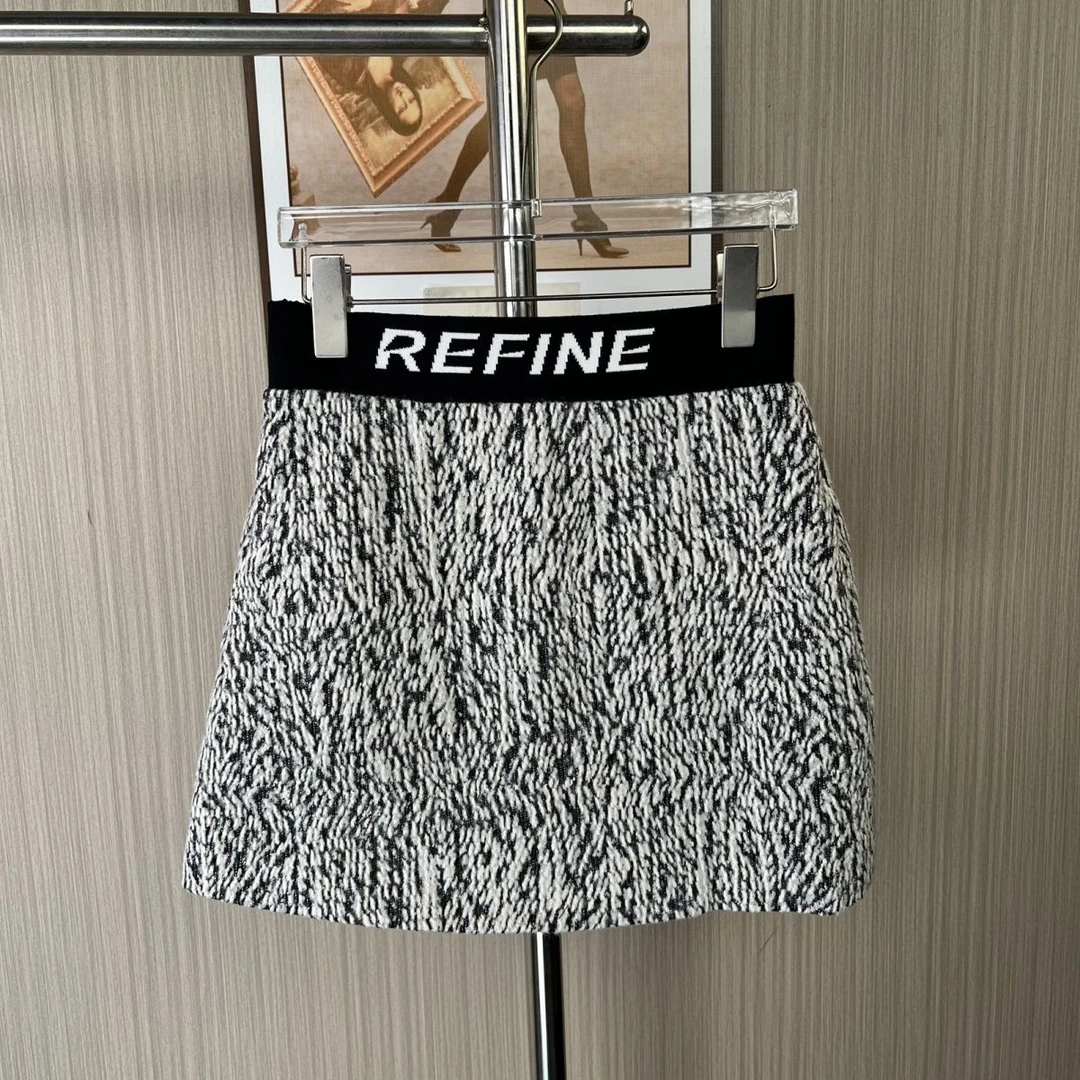 1047撤柜DS春秋时尚百搭小香风毛呢半身裙秋冬短裙