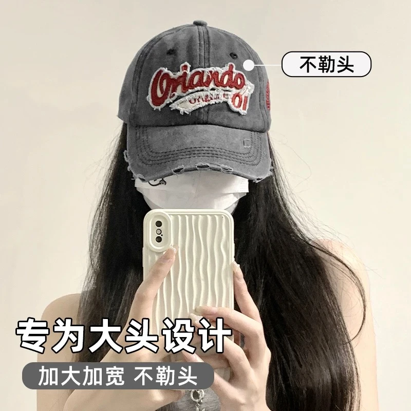 新款A56 美式复古做旧字母棒球帽