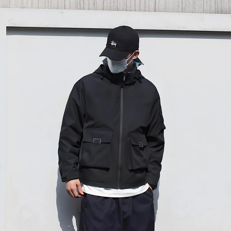 2025新款设计感小众冲锋衣夹克秋冬男士保暖防风青少年男款单外套