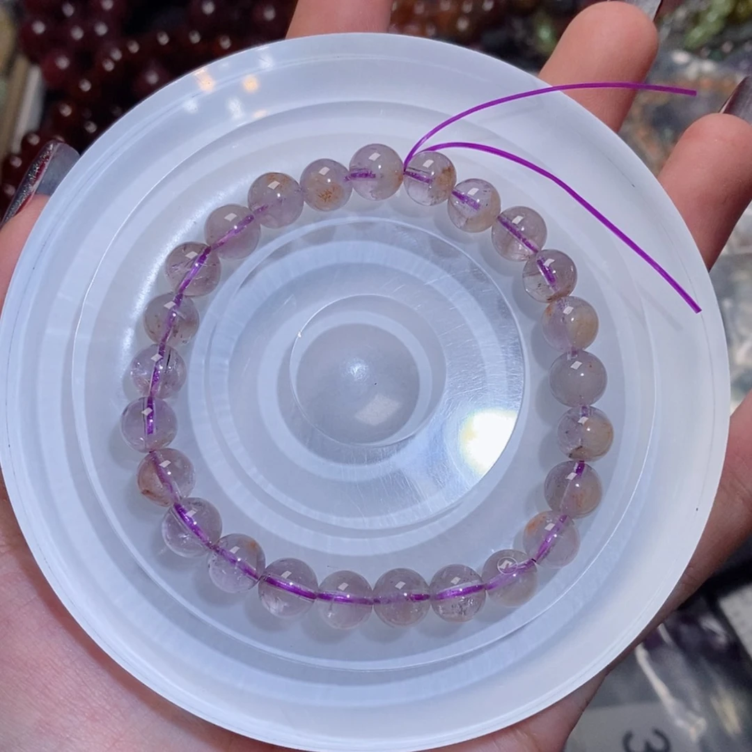 【闪购商品】水晶手串未镶嵌紫羽毛238