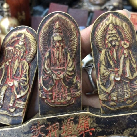 心***善铜英聚工艺品摆件工艺品