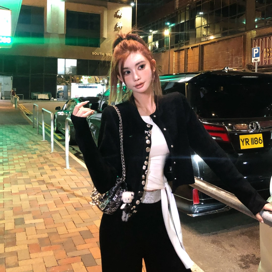 婉君Y【Hanpton Court】秋季针织衫气质长袖开衫LWJ25C3C2630