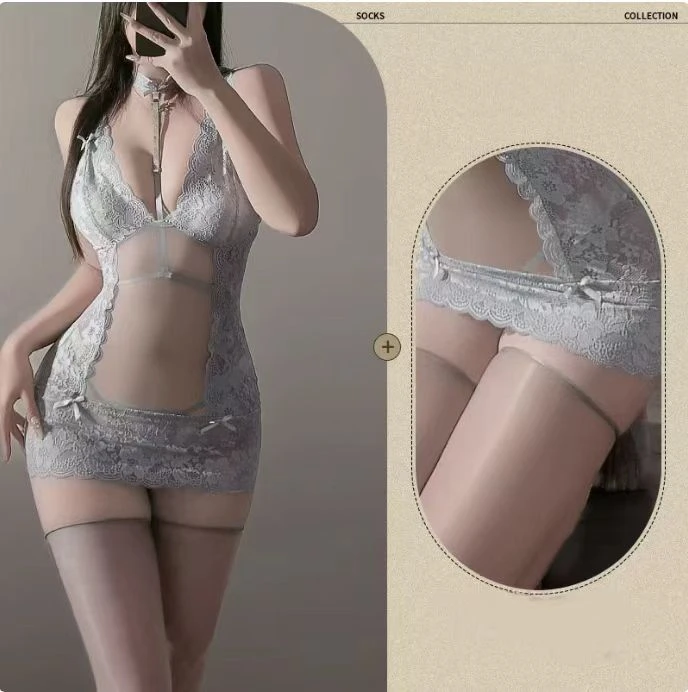 镂空成人性感短款性感风通用睡裙法式连体衣通勤风