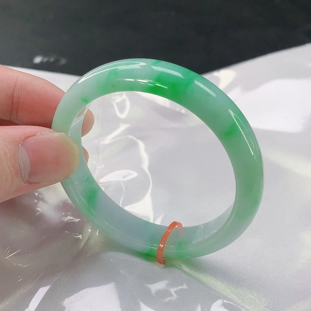 翡翠手镯未镶嵌018缅甸天然翡翠A货