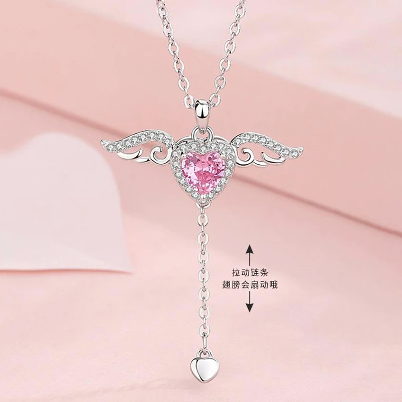 MOCCSOCC默守小众链条浪漫灵动夜光珐琅项链饰品轻奢风蓝光锁骨链