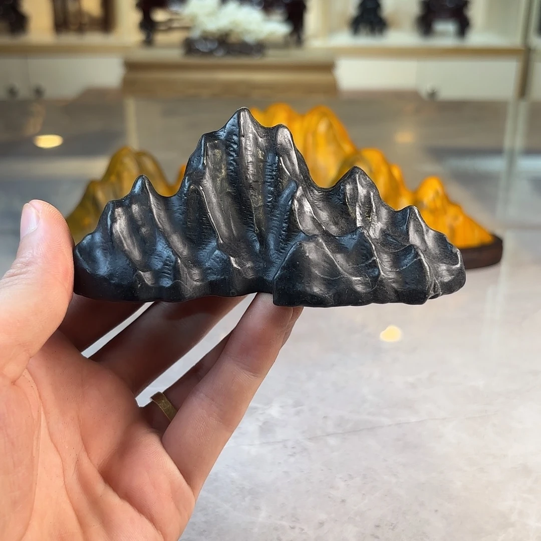 城***冻灵璧石手工雕刻奇石摆件