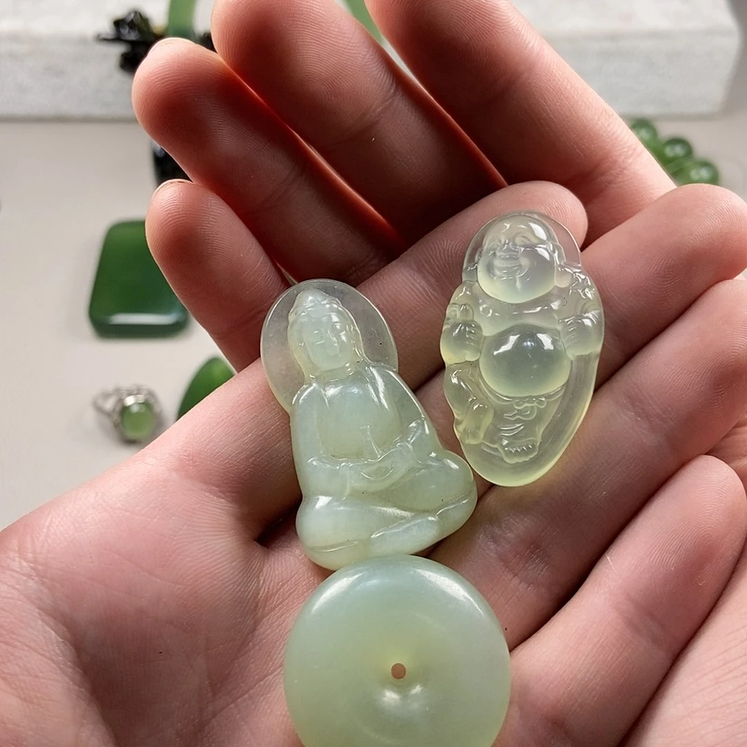 【闪购商品】蛇纹石玉岫玉未镶嵌