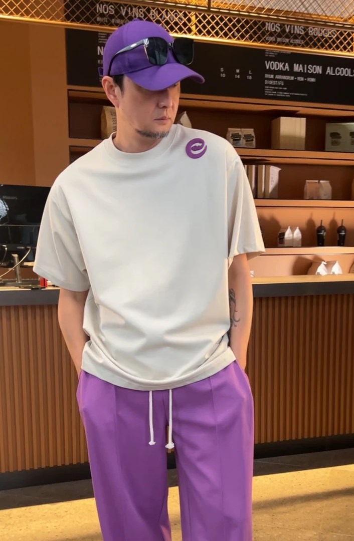 2025夏季新款本命年生肖蛇立体滴胶圆领时尚休闲宽松短袖T恤8109