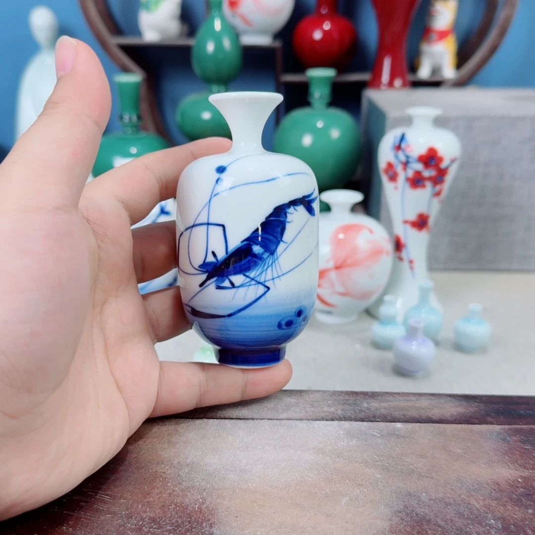 陶瓷手工小花器摆件