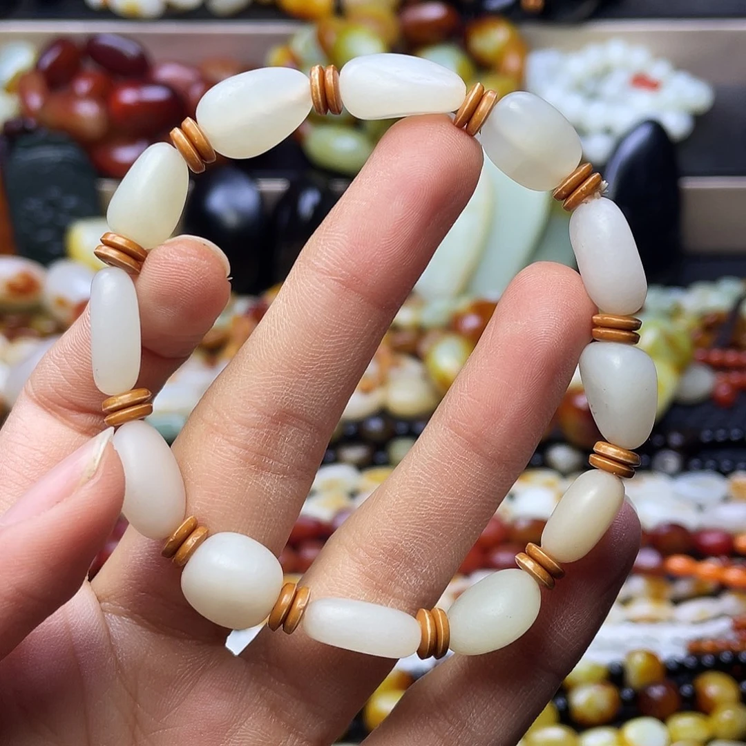 和田玉未镶嵌手链