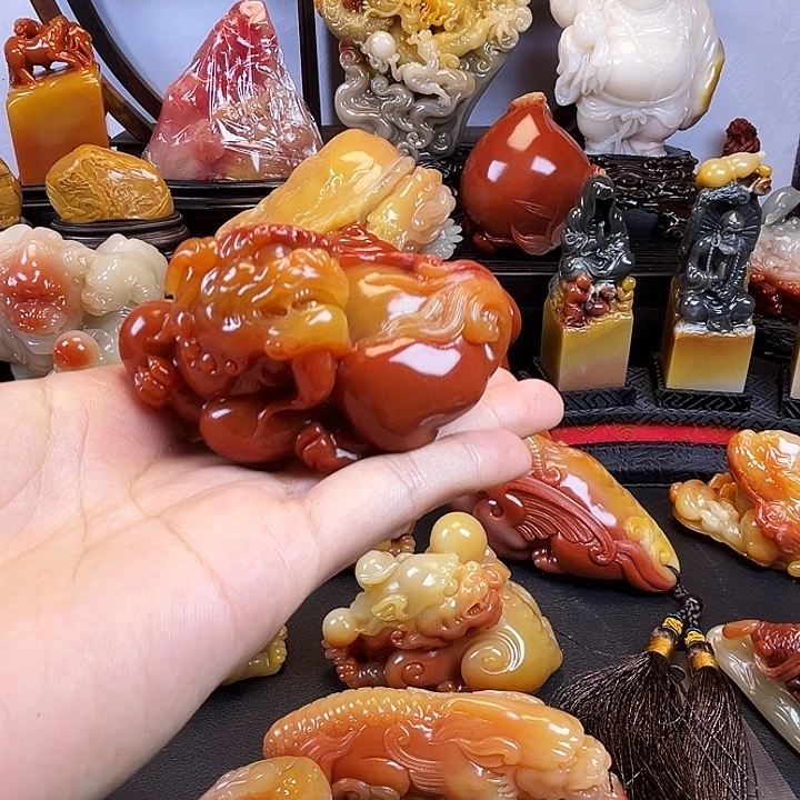 风***翼寿山石瑞兽呈祥寿山石