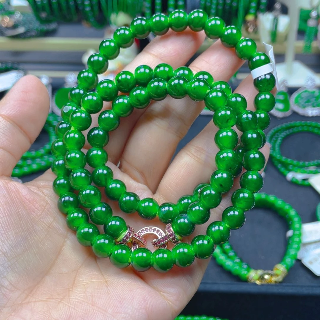 颈饰未镶嵌翡翠项链8