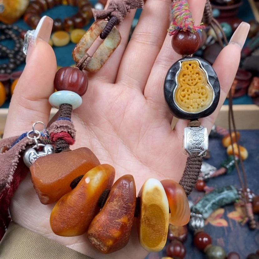 【闪购商品】蜜蜡颈饰未镶嵌项链