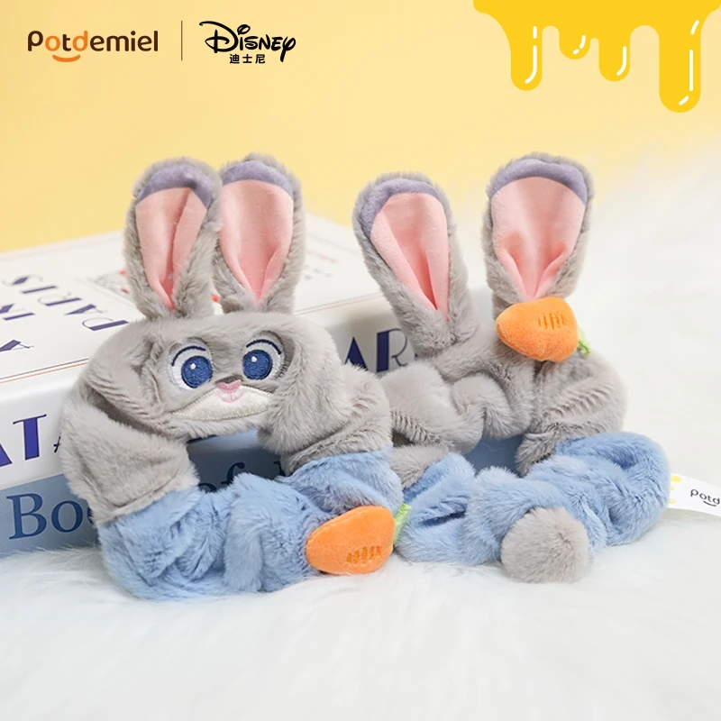 potdemiel迪士尼正版史迪仔疯狂动物城系列春日发圈套装国潮玩具