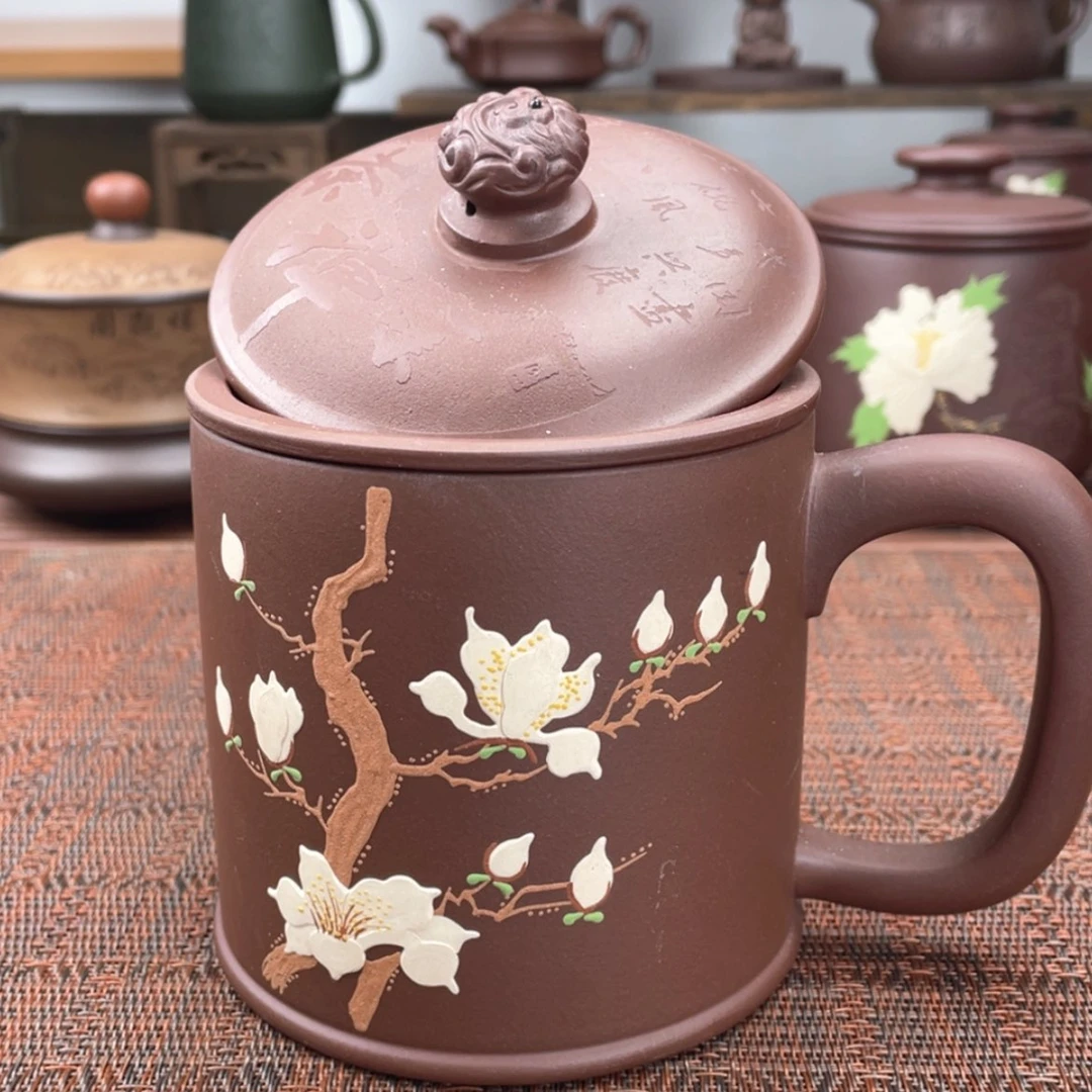 【闪购商品】紫砂茶杯宜兴原矿紫砂盖杯微瑕