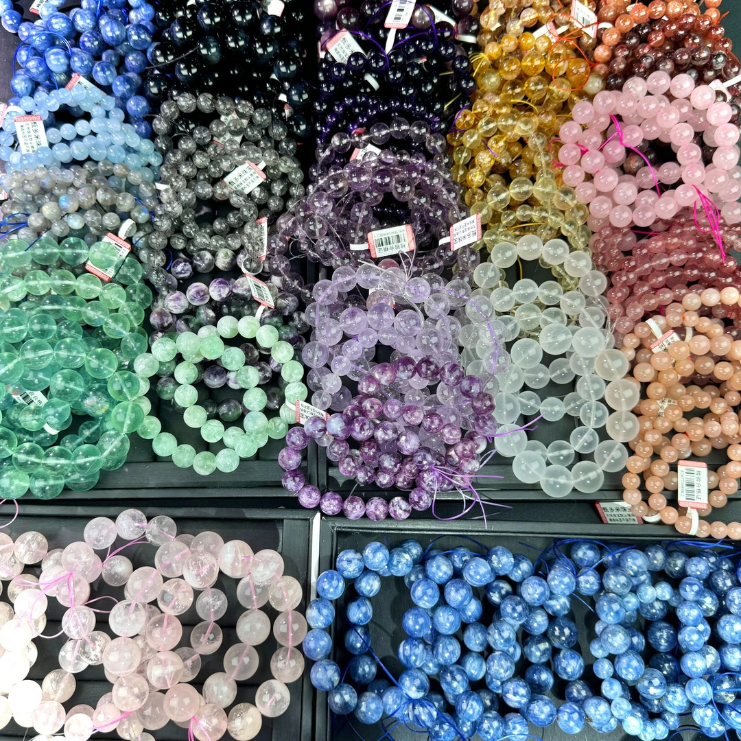 天然水晶天然彩宝手串水晶手串直播间