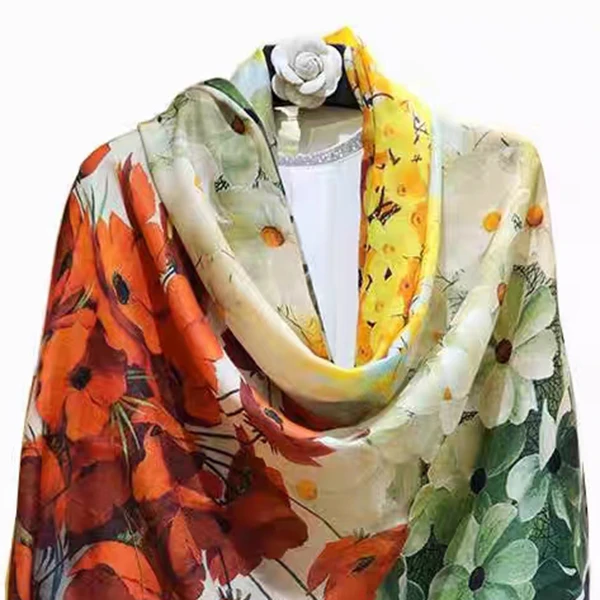 200X100CM【四季】A80丝巾