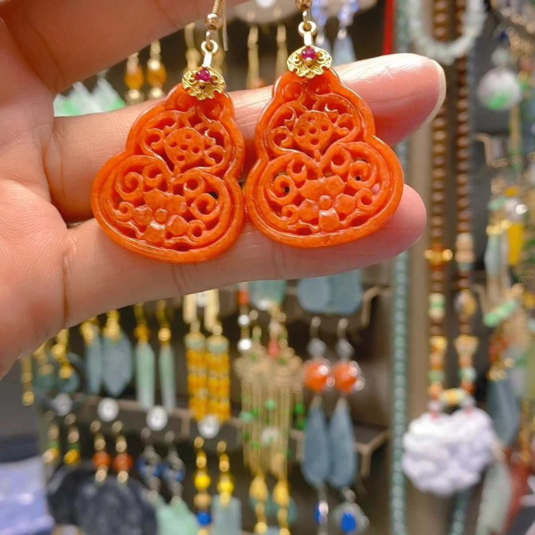 未镶嵌翡翠耳饰翡翠