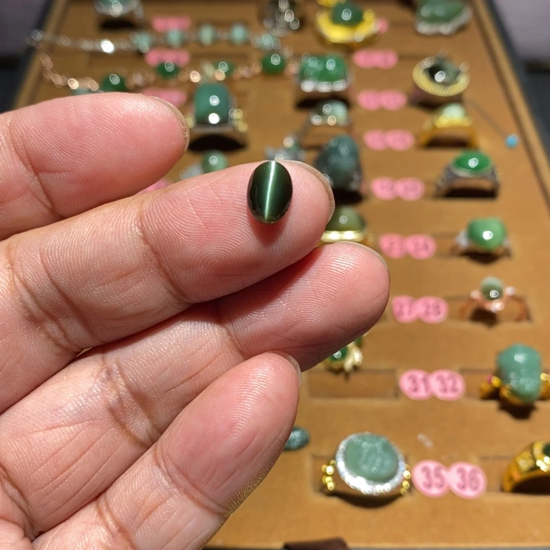ℳ***⁰和田玉（碧玉）未镶嵌珠宝半成品