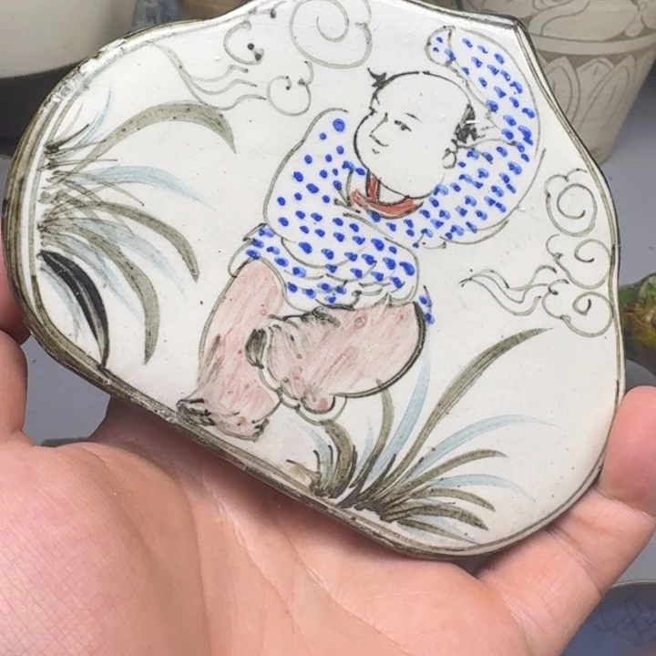 鞋***哥摆件陶瓷。