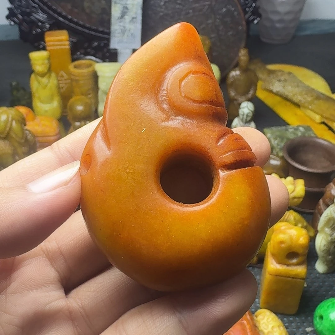 白玉菩提吊坠。。。