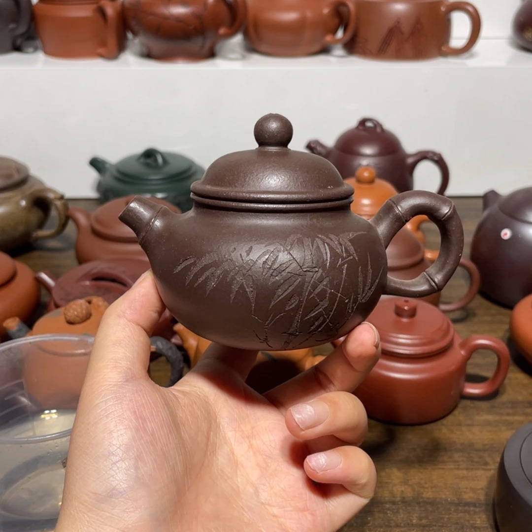 茶壶紫砂宜兴紫砂壶半手工22