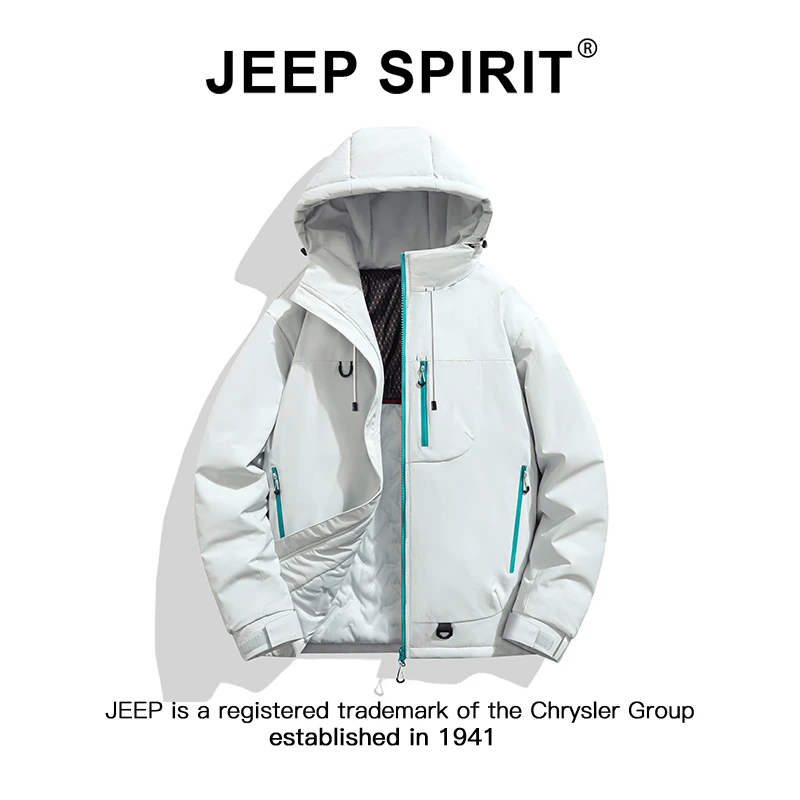 JEEPSPIRIT吉普户外轻量化棉服男女款冬季石墨烯加厚保暖冲锋外套