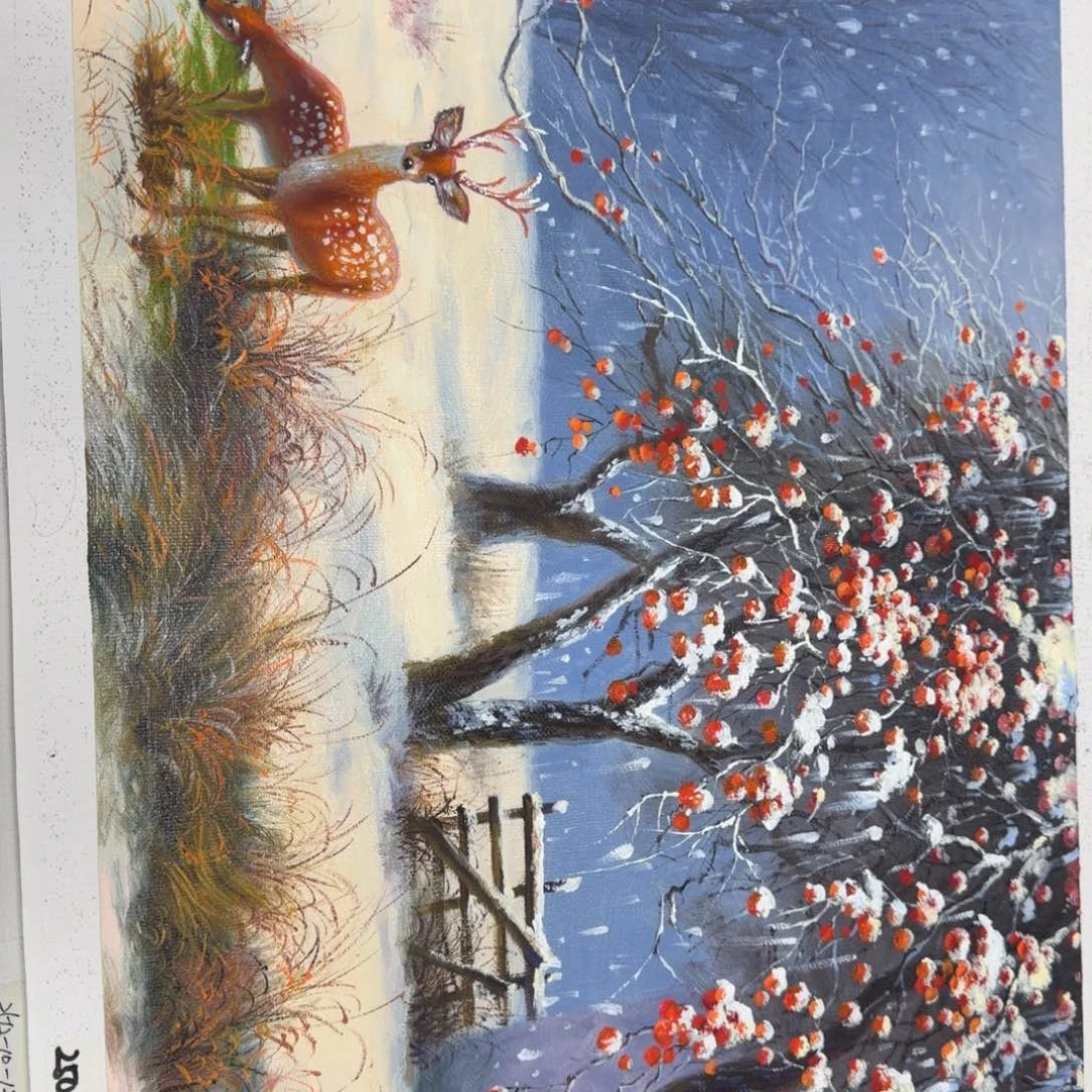油画在哪呢我想问一下你